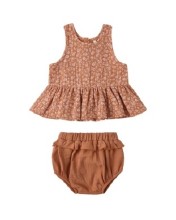 Peplum Set Poppy Floral 12-18m