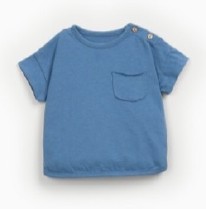 Pocket Tee Azure 2-3y