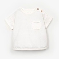 Pocket Tee White 18-24m