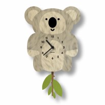 Pendulum Clock Wood Koala