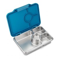 Pret Normandy Blue Stainless Steel Bento Lunch Box