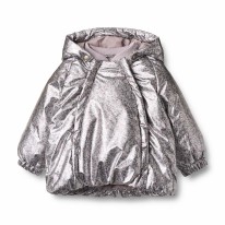 Puffer Jacket Silver 6-9m