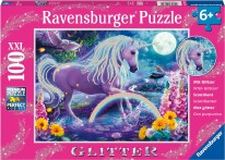 Puzzle 100pc Glitter Unicorn