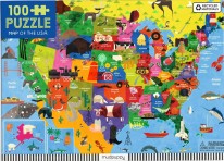 Puzzle 100pc Map of USA