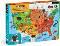 Puzzle 70pc Map of USA N Parks