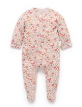 Quilted Butterfly Footie 0-3m