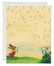 Richard Scarry Bunny & Dandelion Card