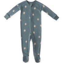 Rib Footie Starry 0-3m