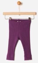 Rib Leggings Purple 3-6m