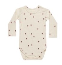 Rib Onesie Mushrooms 0-3m