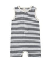 Ribbed Romper Ocean 3-6m