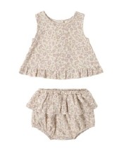Ruffled Set Dahlia 12-18m