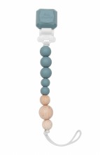 Silicone Pacifier Clip Slate