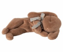 Sleeping Bunny Plush Small Soft Brown