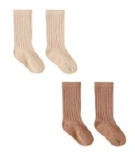 Sock Set Shell/Rose 0-6m