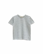 SS Tee Grey Stripe 6-12m