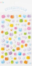 Stickers Puffy- Colorful Cats