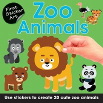 First Sticker Art Zoo Animals