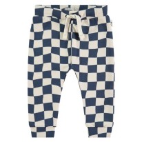 Sweatpants Blue Check 3-6m