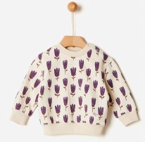 Sweatshirt Tulips 3-6m