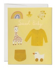 Sweet Baby Yellow Greeting Card