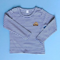 Taxi Blue Stripe Tee 4Y