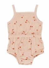 Terry Romper Cherries 3-6m