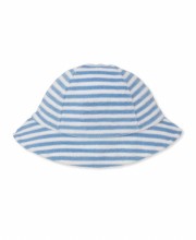 Terry Sunhat Blue Stripe 0-6m