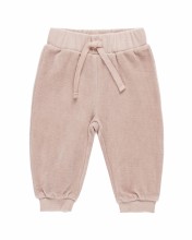 Velour Sweatpant Blush 3-6m