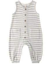 Waffle Jumpsuit Sky Str 12-18m