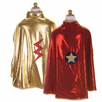 Wonder Cape Red/Gold 5-6Y