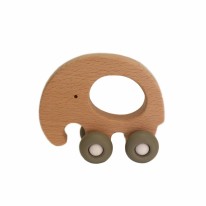 Wooden Teething Push Toy Elephant