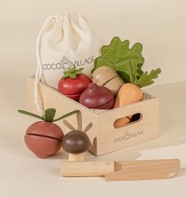 Wooden Vegetables Playset