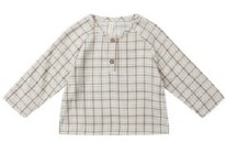 Woven Shirt Blue Plaid 3-6m