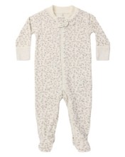 Zip Footie Floret nb