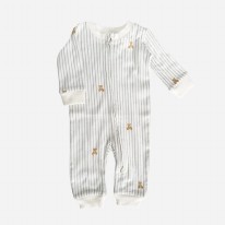 Zip Romper Teddy Bear 0-3m