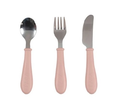 Toddler Stainless Steel Cutlery Set Cotton Candy