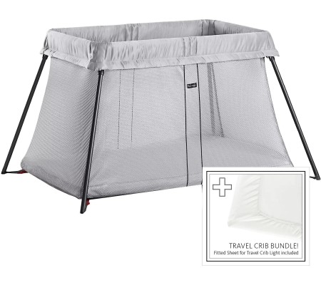 Travel Crib Light Bundle Silver