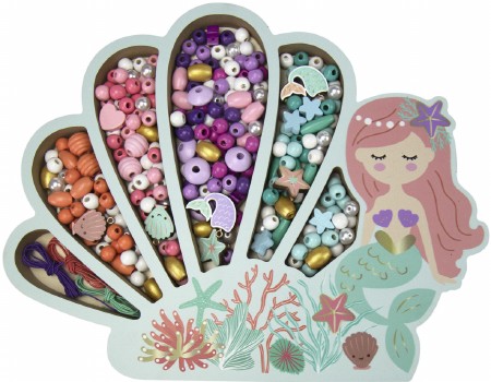 Wooden Beads- Mermaid