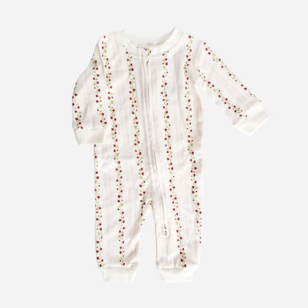 Zip Romper Strawberry nb