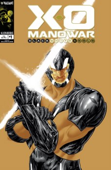 X-O Manowar Black White & Gold #1