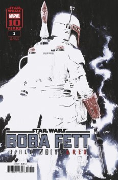 Star Wars Boba Fett Black White & Red #1 Andrews Var