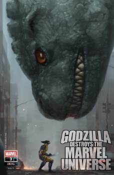 Godzilla Destroys the Marvel Universe #3 JeeHyung Lee Var