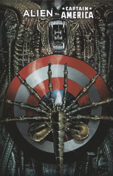 Alien vs Captain America #1 Panosian Foil Var