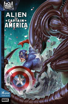 Alien vs Captain America #4 Manhanini Var