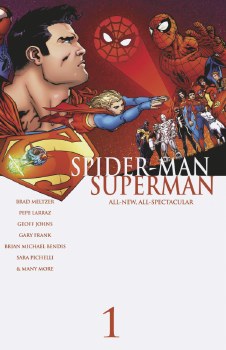 Spider-Man Superman #1 Camuncoli Civil War Homage Wrap Var