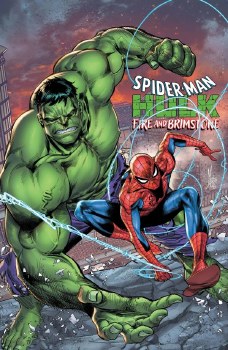 Spider-Man Hulk Fire and Brimstone #1 Checchetto Foil Var