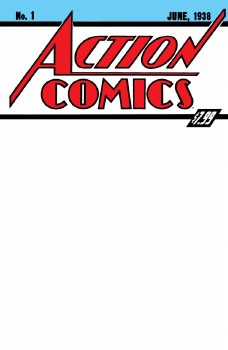 Action Comics #1 Facsimile Blank Var