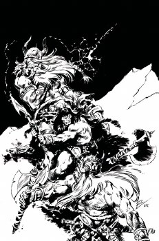 Conan the Barbarian #25 Cvr I De La Torre B&W Var