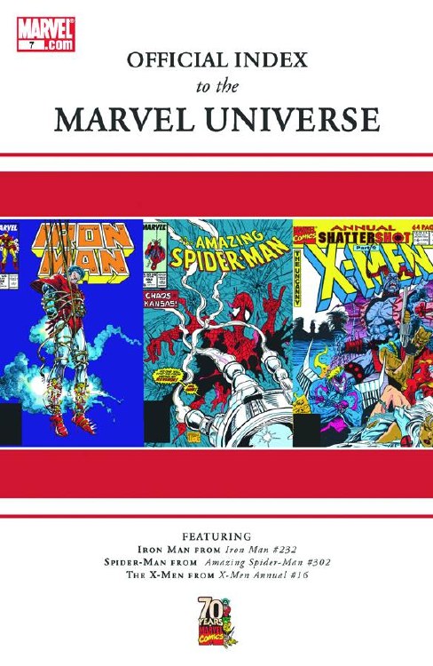 Official Index To Marvel Universe #7